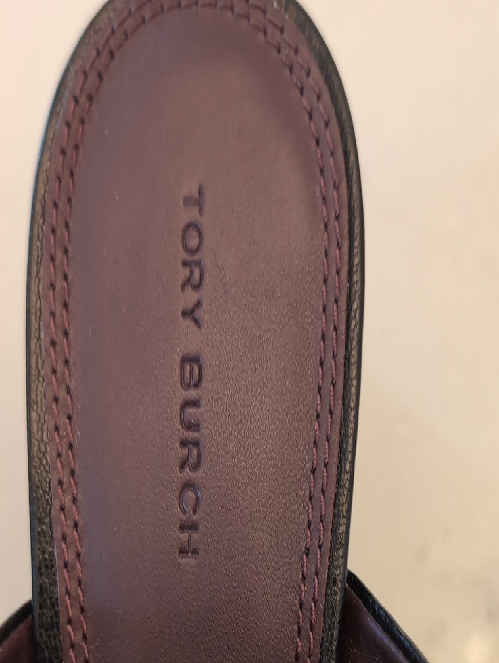 Tory Burch Perrine Black Leather Mule Pumps, Women’s Size 10.5M - Picture 9 of 10